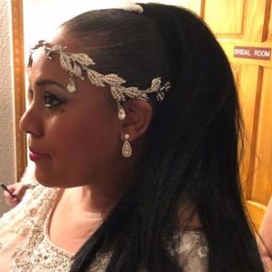 Bridal vine SILVER hair band CROWN formal  Wedding